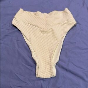 Aerie High-Waisted High Cut Yellow Bikini Bottom